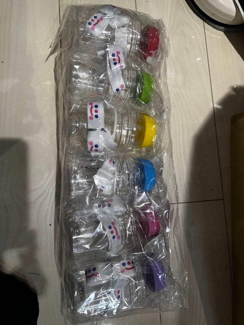 光るドリンクボトル　お祭り　パンダ