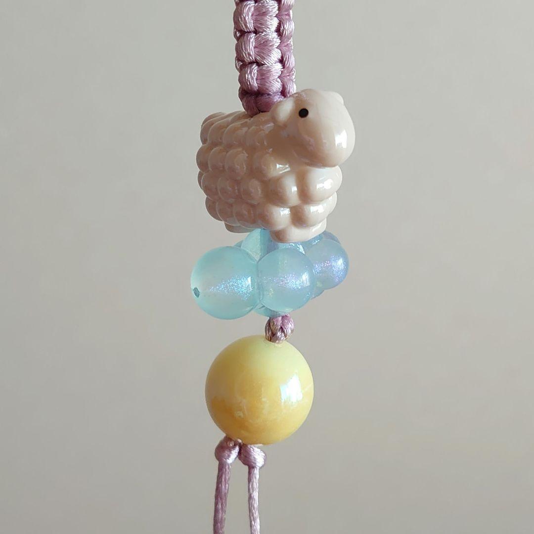 羊のビーズチャーム　素敵な逸品