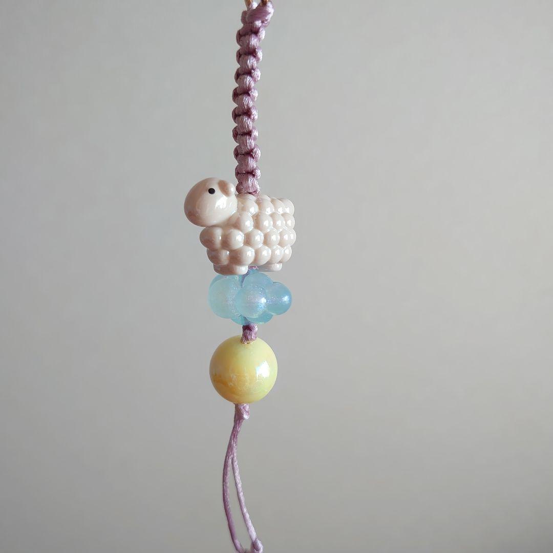 羊のビーズチャーム　素敵な逸品