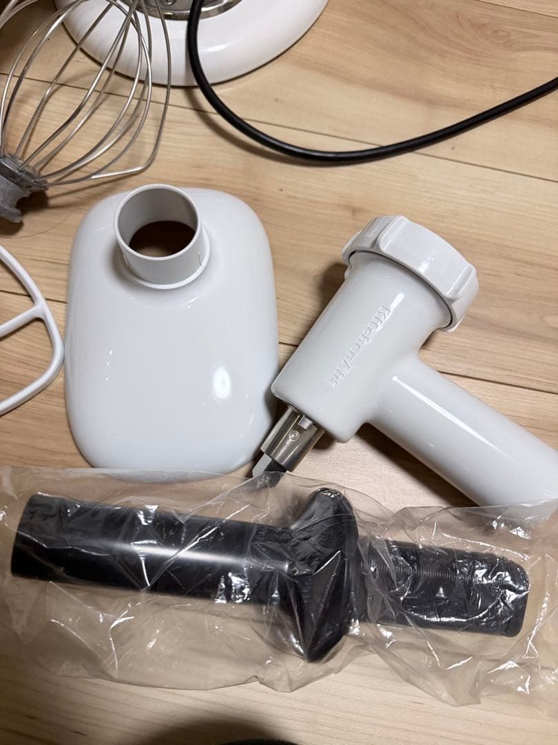 KitchenAid Artisan 4.8L ホワイト 付属品付き