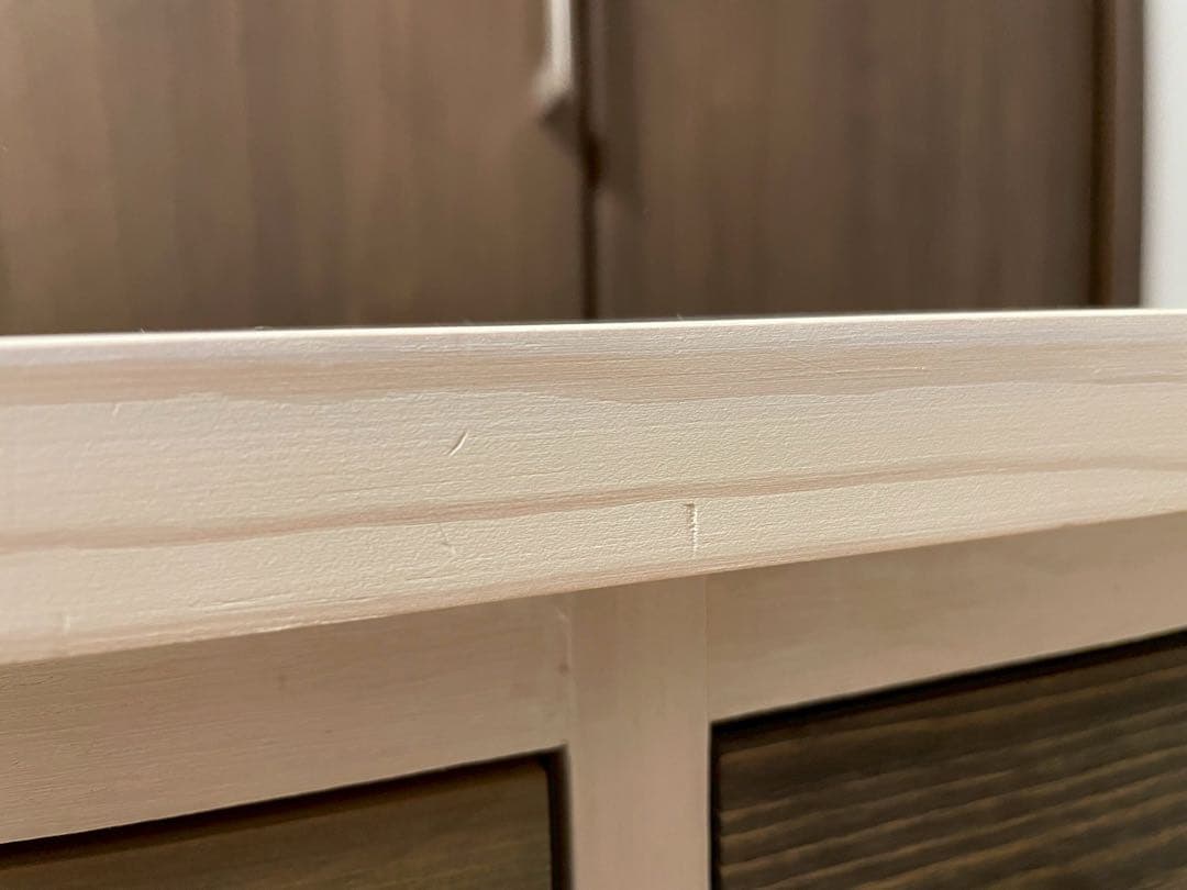 大川家具　オオカワカグ 北欧 3段 幅110 木製 収納ボックス　チェスト