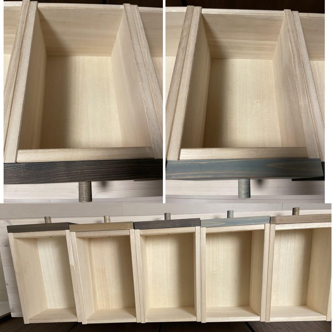 大川家具　オオカワカグ 北欧 3段 幅110 木製 収納ボックス　チェスト