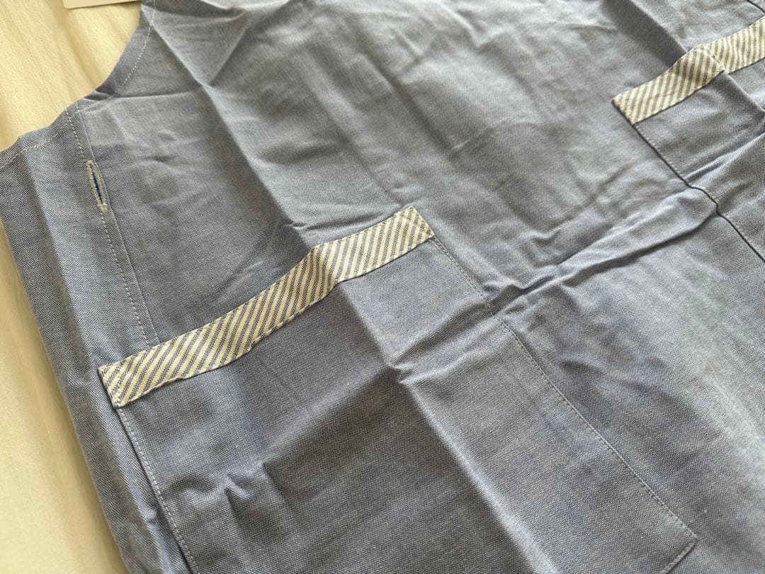 【新品タグ付き】　ラルフローレン　ニューオックスソリッド　エプロン　ブルー