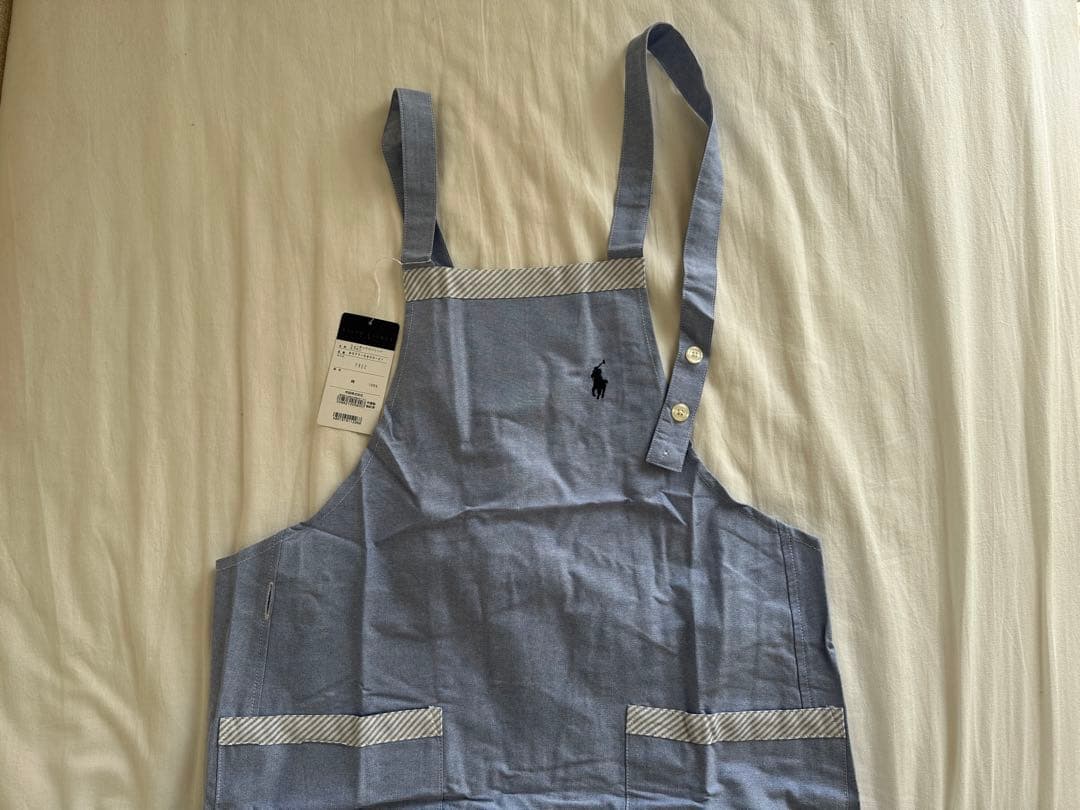 【新品タグ付き】　ラルフローレン　ニューオックスソリッド　エプロン　ブルー