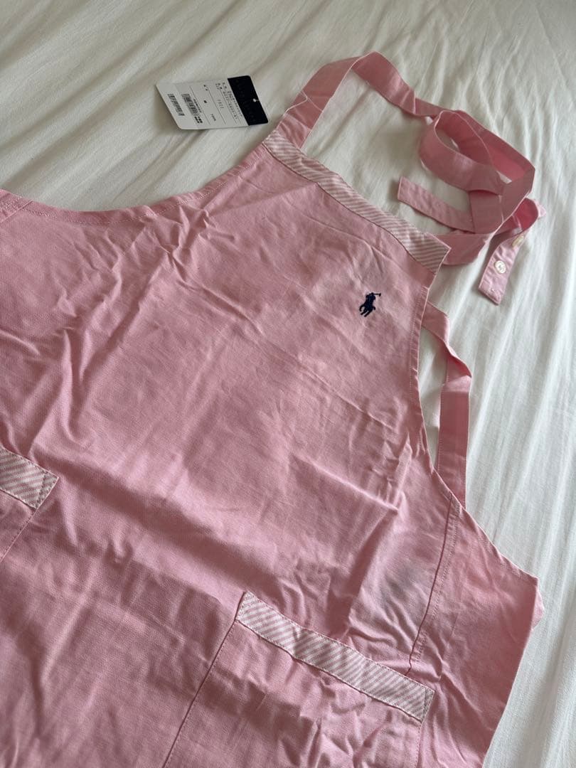 【新品タグ付き】　ラルフローレン　ニューオックスソリッド　エプロン　ブルー