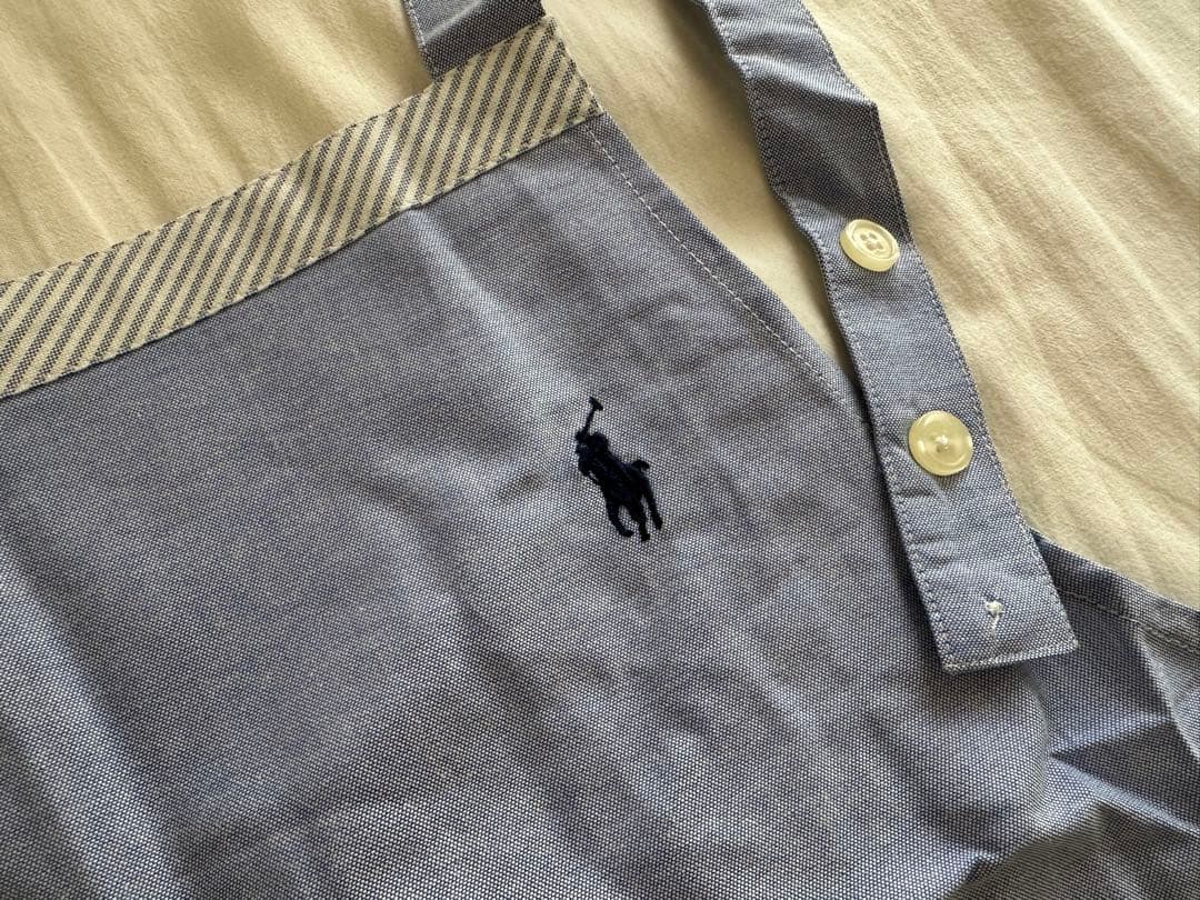 【新品タグ付き】　ラルフローレン　ニューオックスソリッド　エプロン　ブルー