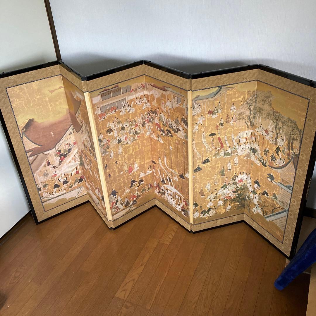 御即位式図'屏風「明正天皇御即位式図屏図」監修 ネルソン・アトキンス