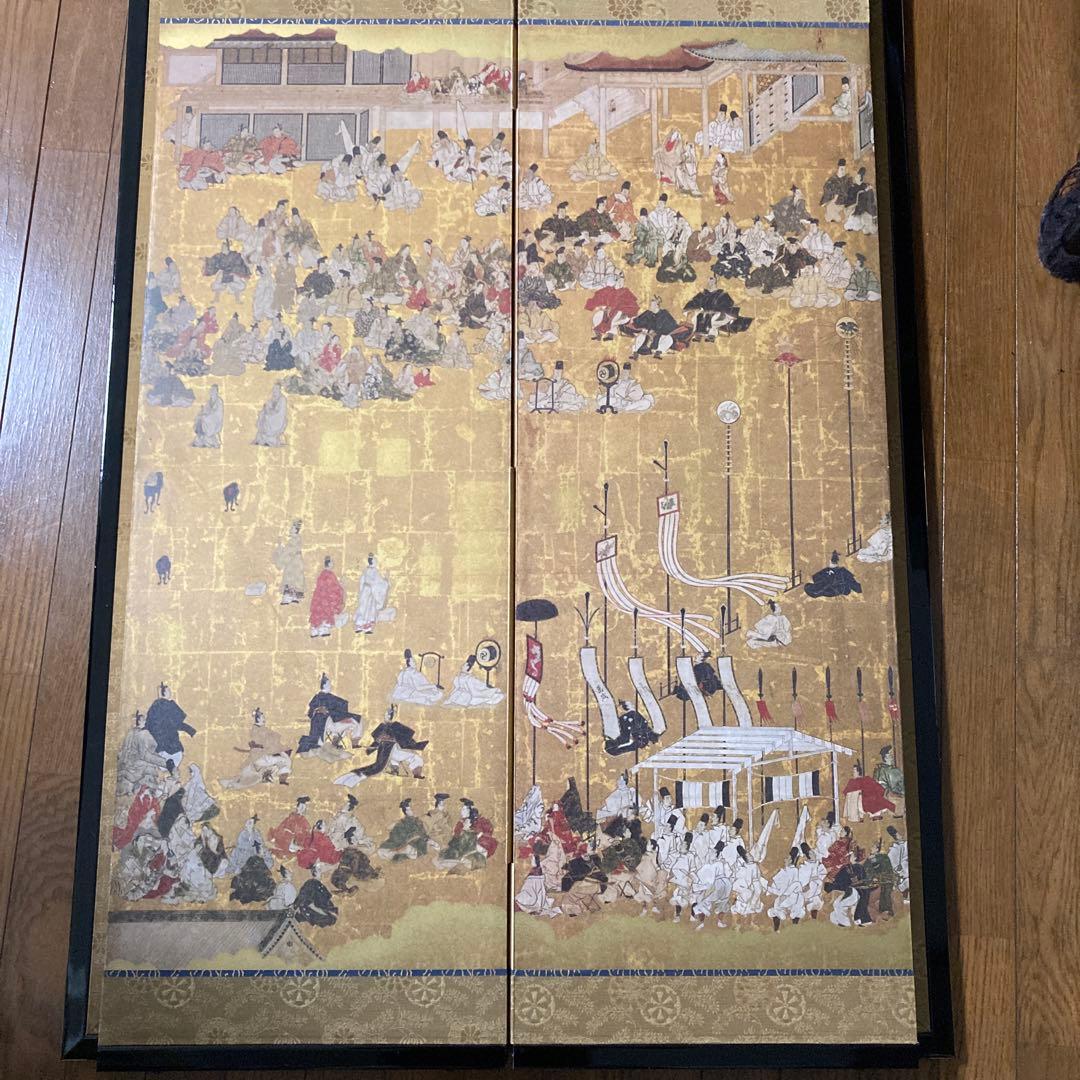 御即位式図'屏風「明正天皇御即位式図屏図」監修 ネルソン・アトキンス