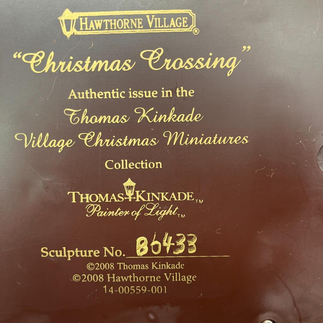 トーマスキンケード　田舎のクリスマス列車　ミニチュア　ジオラマ　クリスマス