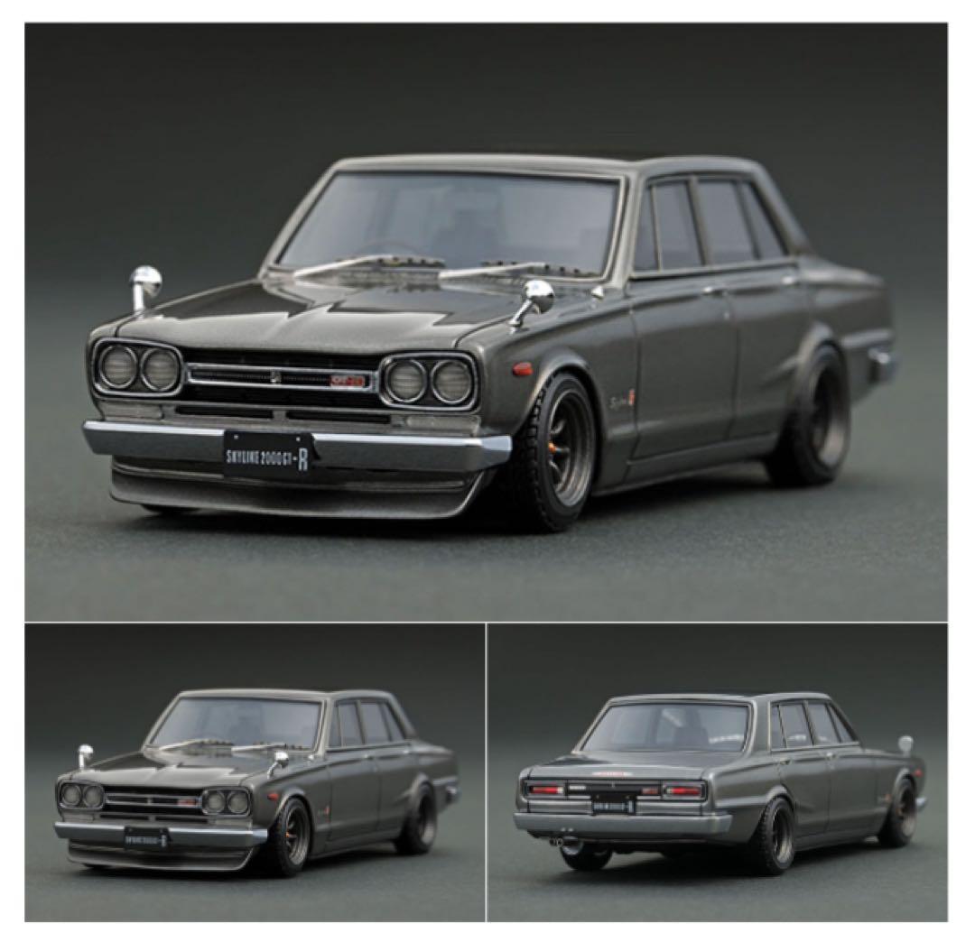 イグニッションモデル　1/43 スカイライン　GT-R PGC10 シルバー