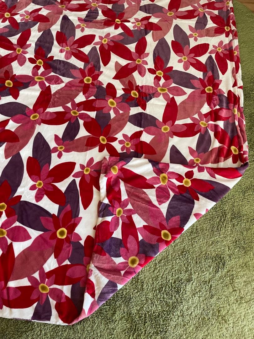 2枚セット【シビラ】　マランタ　あったか掛カバー　シングル　ピンクグリーン各1枚