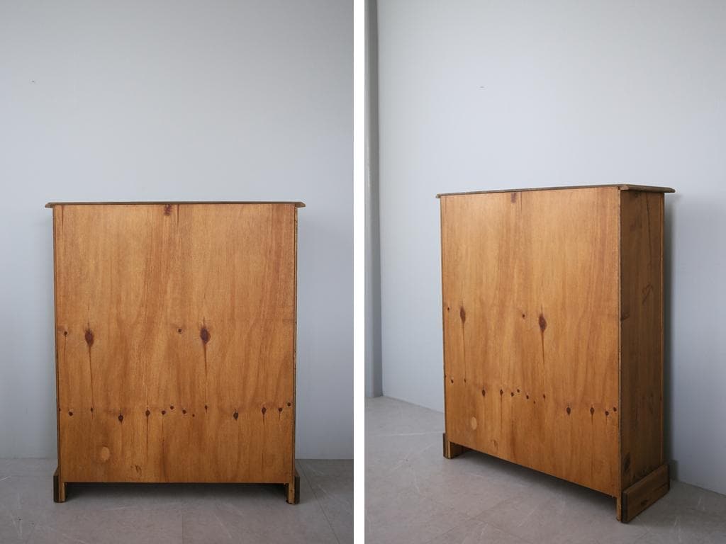 英国アンティーク木製ブックシェルフ/本棚/食器棚/飾り棚/ラック91-182