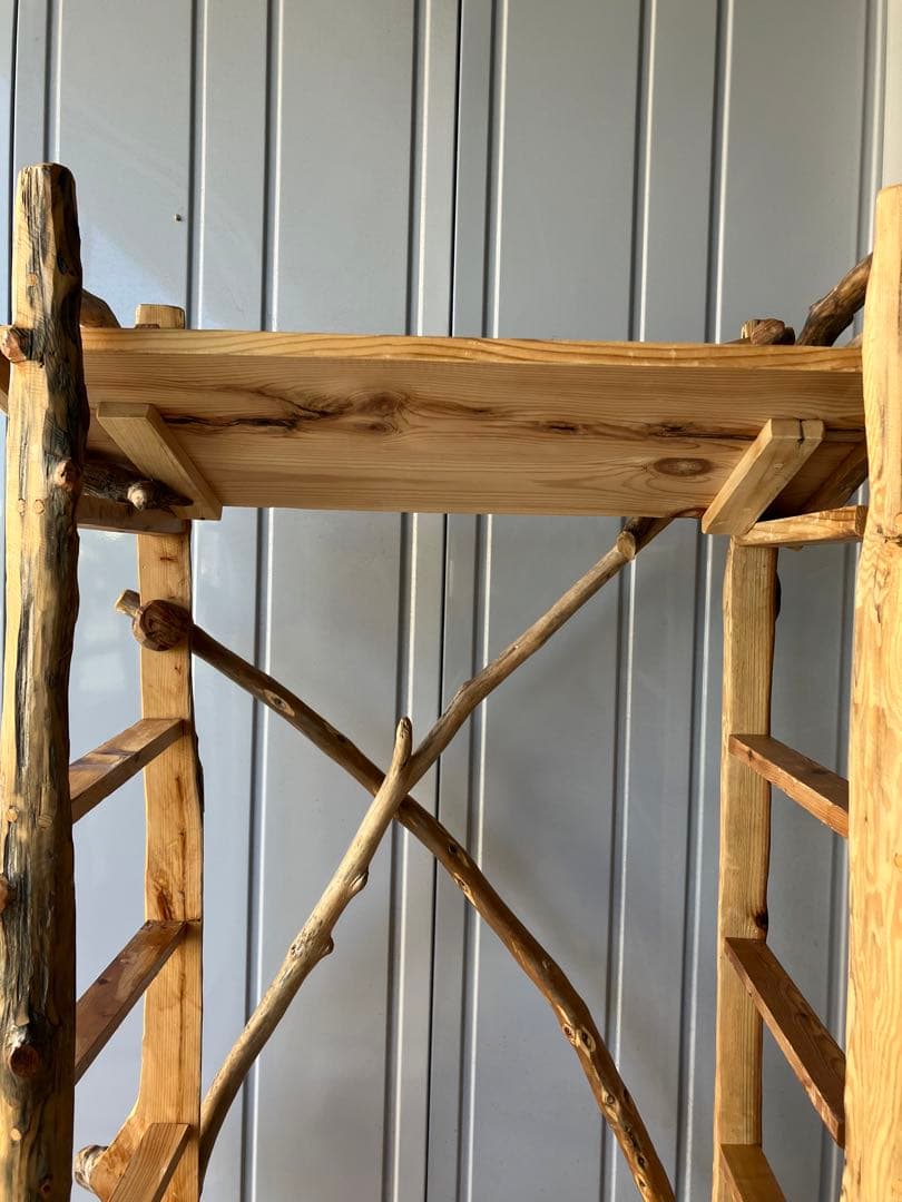 流木本棚７段ハンドメイド（組立て、分解可能）