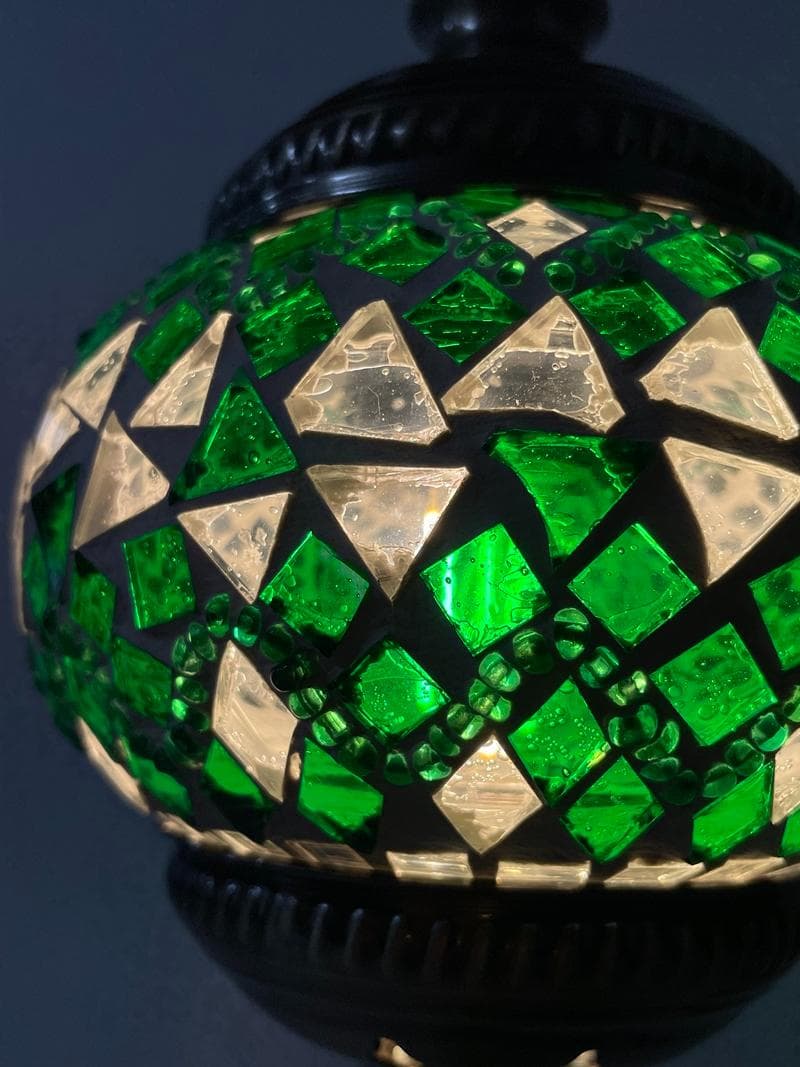 モザイクガラス テーブル ランプ 吊り下げ型 LEDライト 照明器具 インテリア