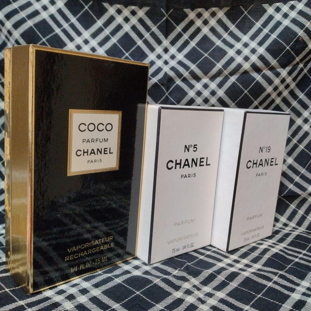 CHANEL COCO & N°5& N°19 PARFUM 7.5ml　セット