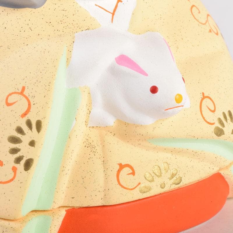 茶道具 京焼 東哉製 色絵 抱兎香合 共箱 V 8461 - メルカリ