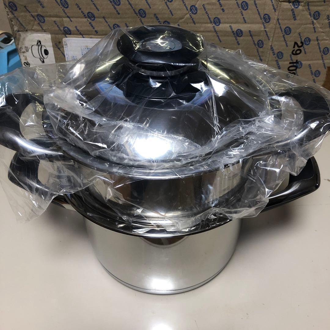 AMC ステンレス製中型両手鍋 20cm 4.0L 17008