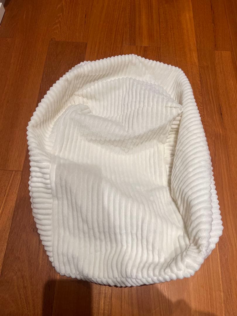 【LOOSY 2人掛けビーズソファ Ivory】＋ビーズオットマンカバー