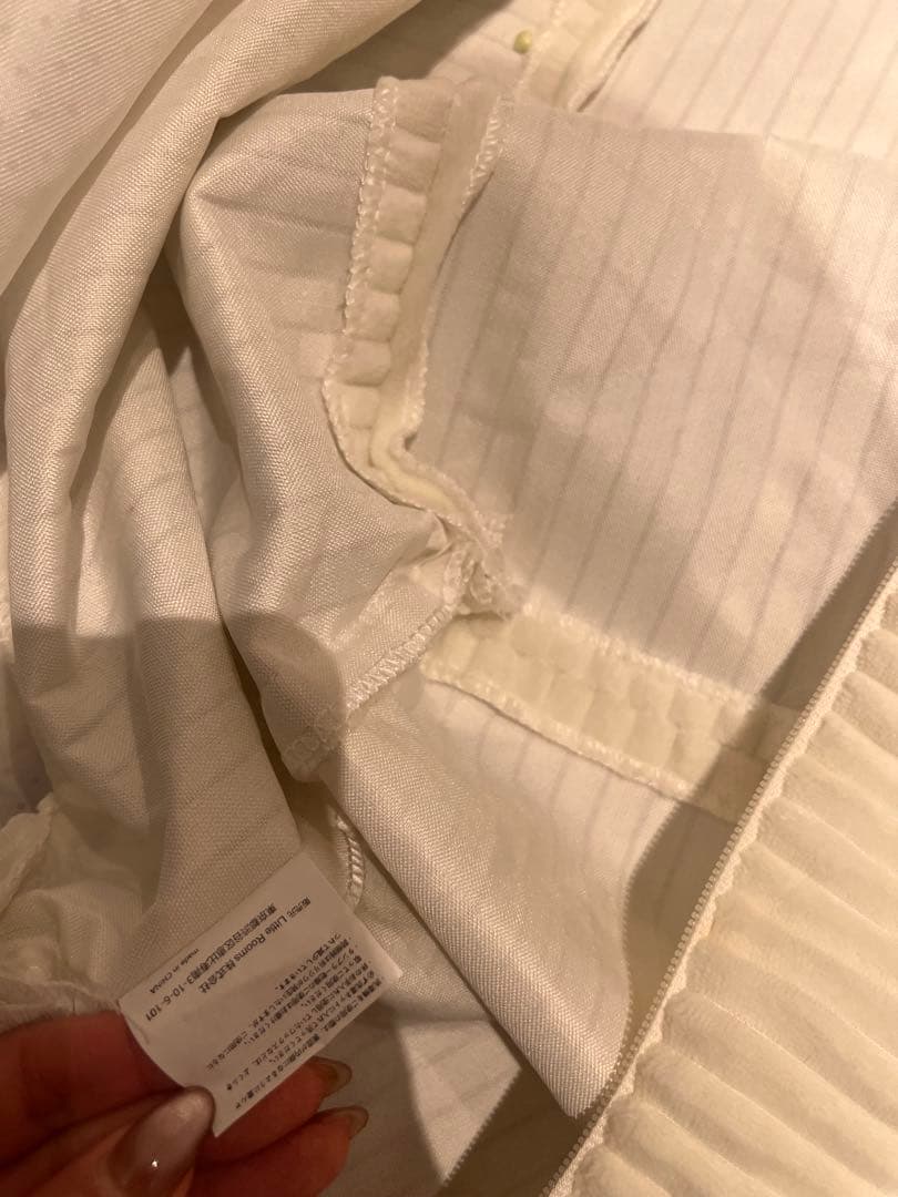 【LOOSY 2人掛けビーズソファ Ivory】＋ビーズオットマンカバー