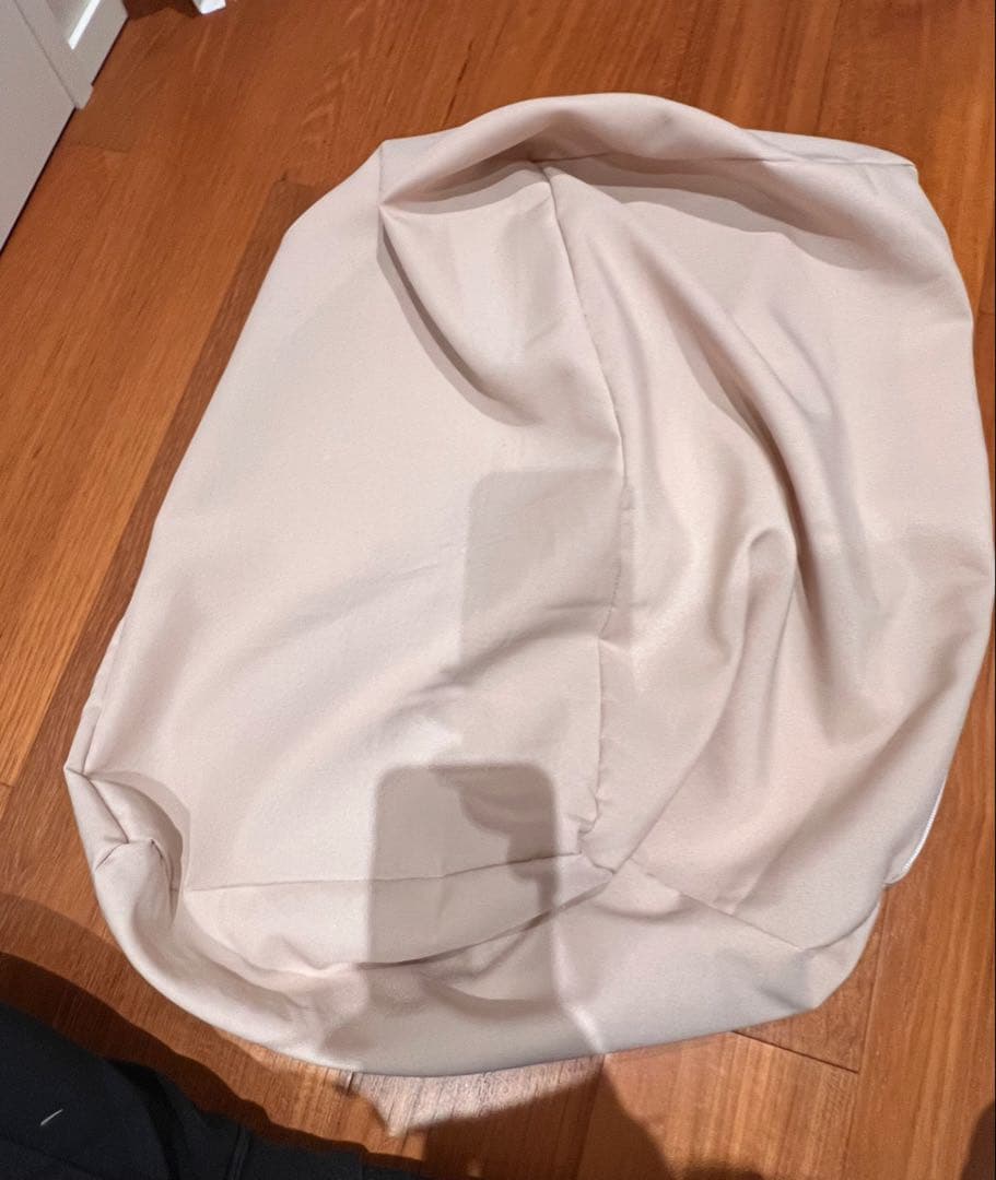 【LOOSY 2人掛けビーズソファ Ivory】＋ビーズオットマンカバー