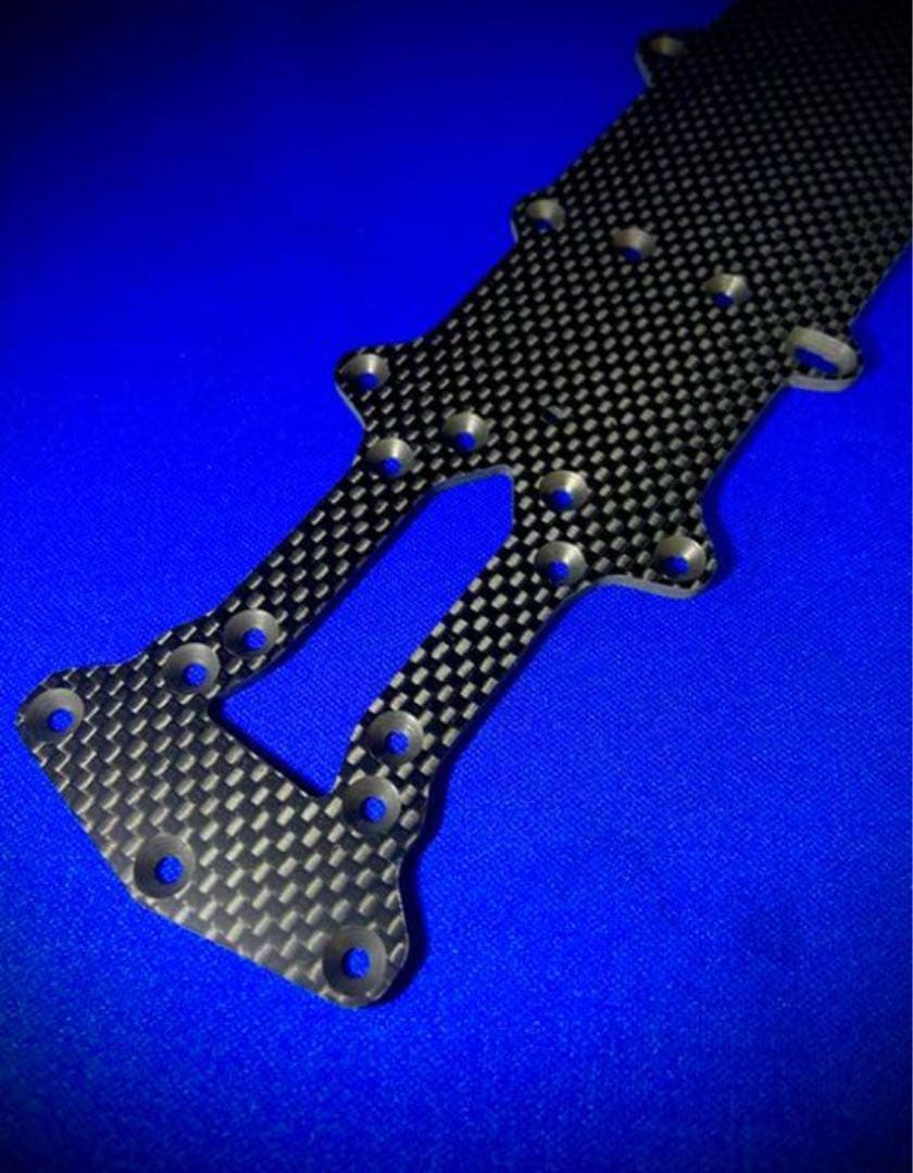 特注 ヨコモ YD-2R用ナローメインシャーシ スリット無加工 蕨山Carbon