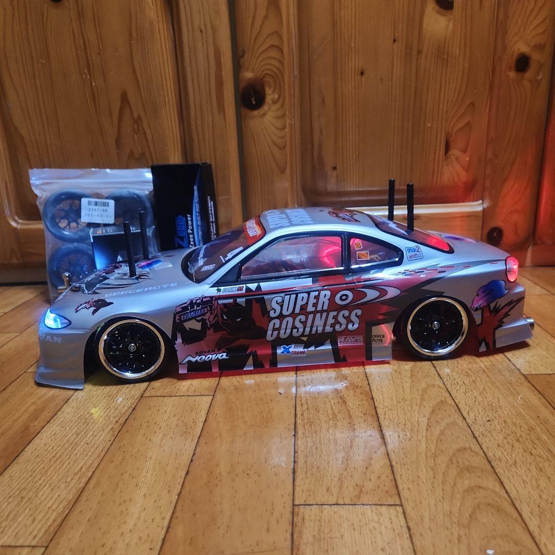 タミヤ ドリフト ラジコン フルセット TT01 シルビア ボディ 赤tt02