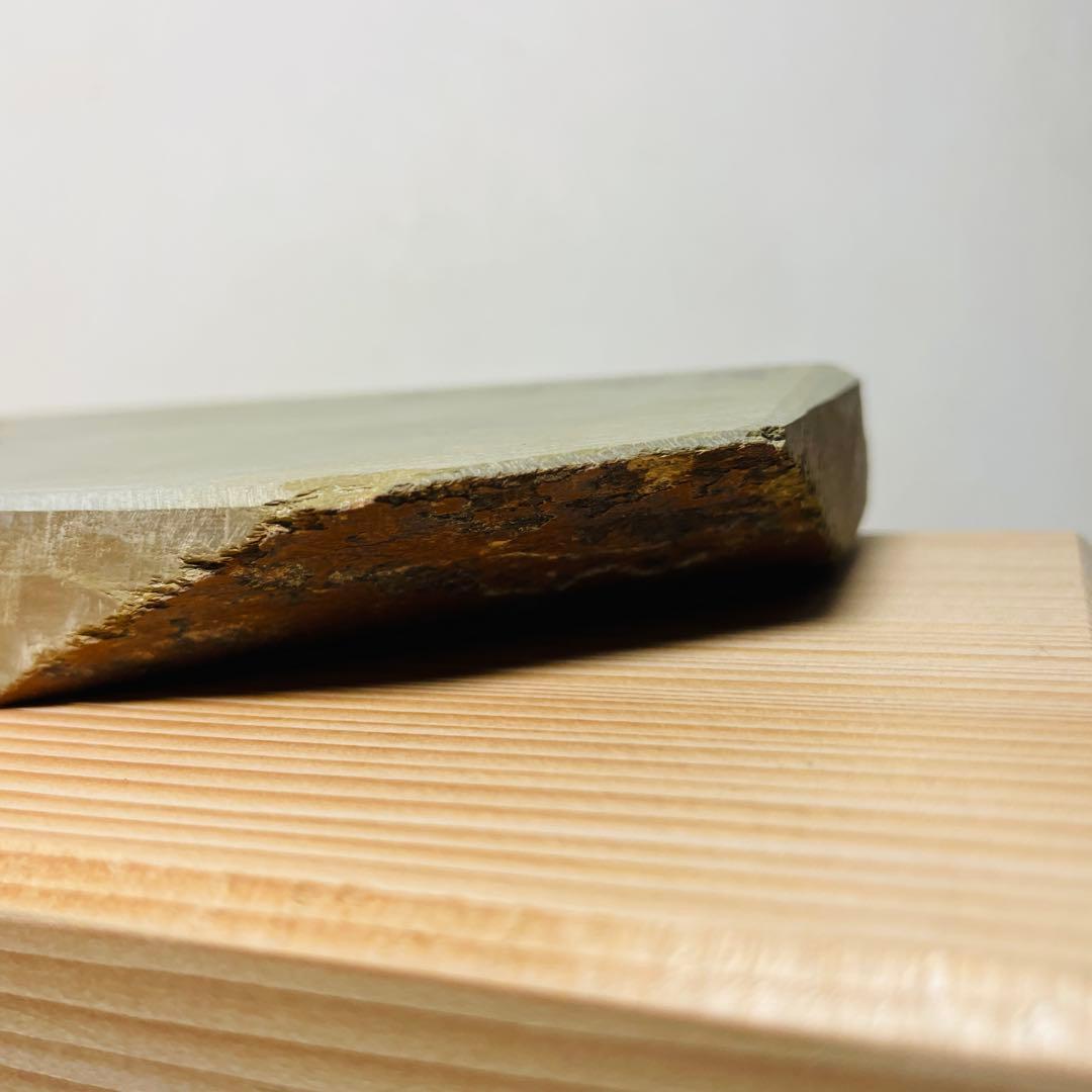 天然砥石　中山合砥　幽霊カラス　極上　530g