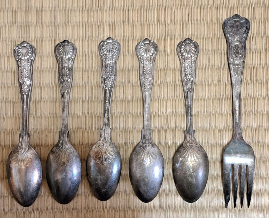 USN 将校用 ヴィンテージ スプーン フォーク セット 第二次世界大戦