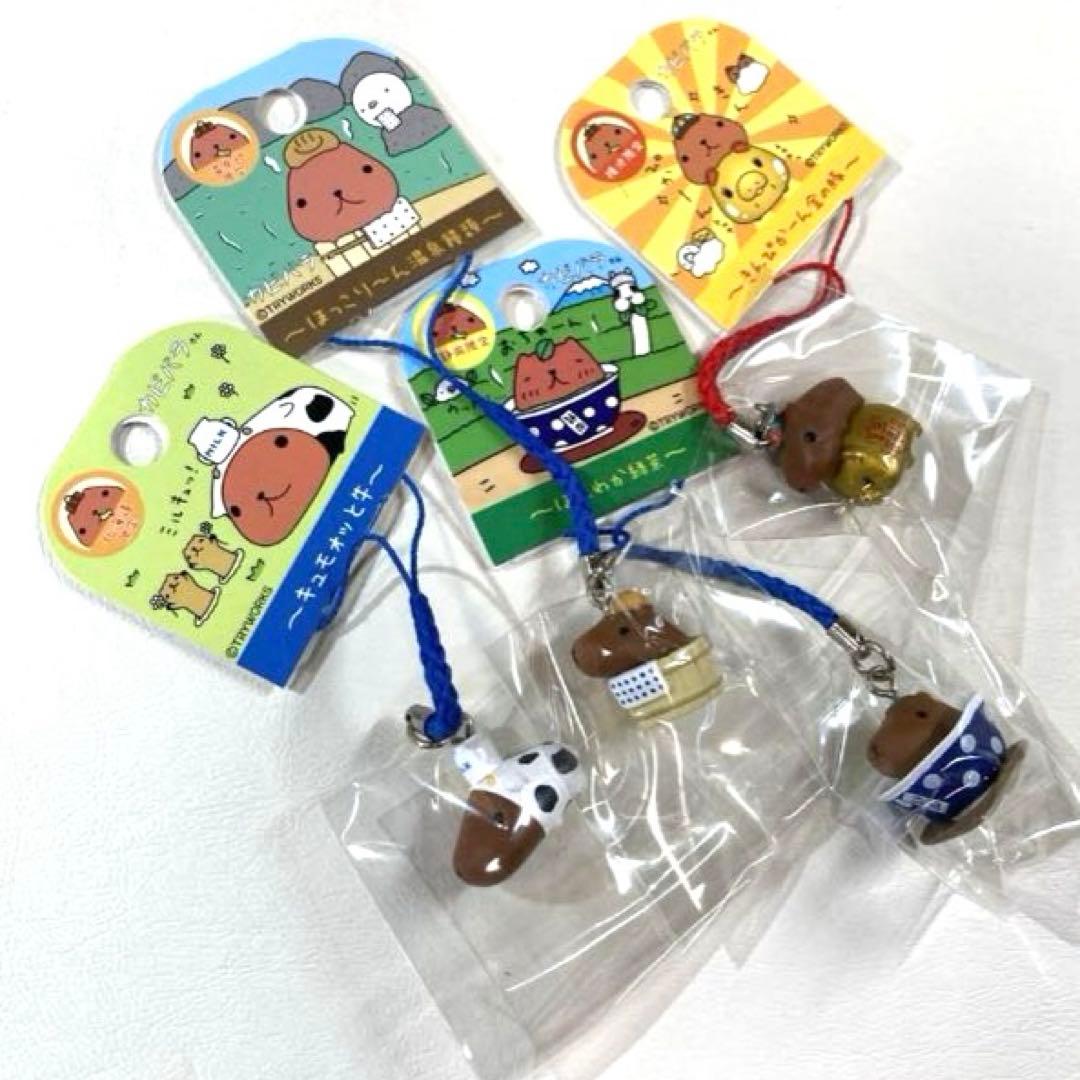 ご当地カピバラさんストラップ21点＆ファスナーマスコット1点
