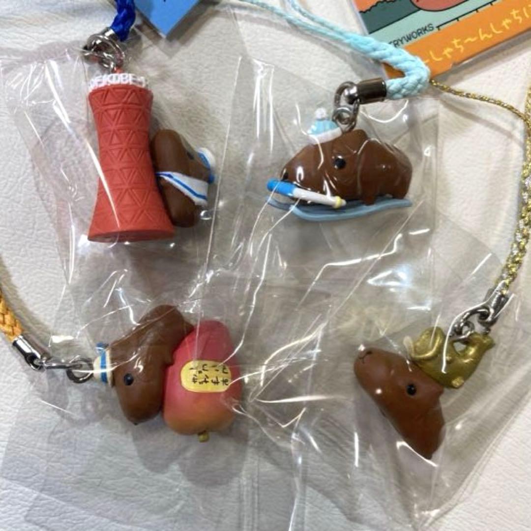 ご当地カピバラさんストラップ21点＆ファスナーマスコット1点