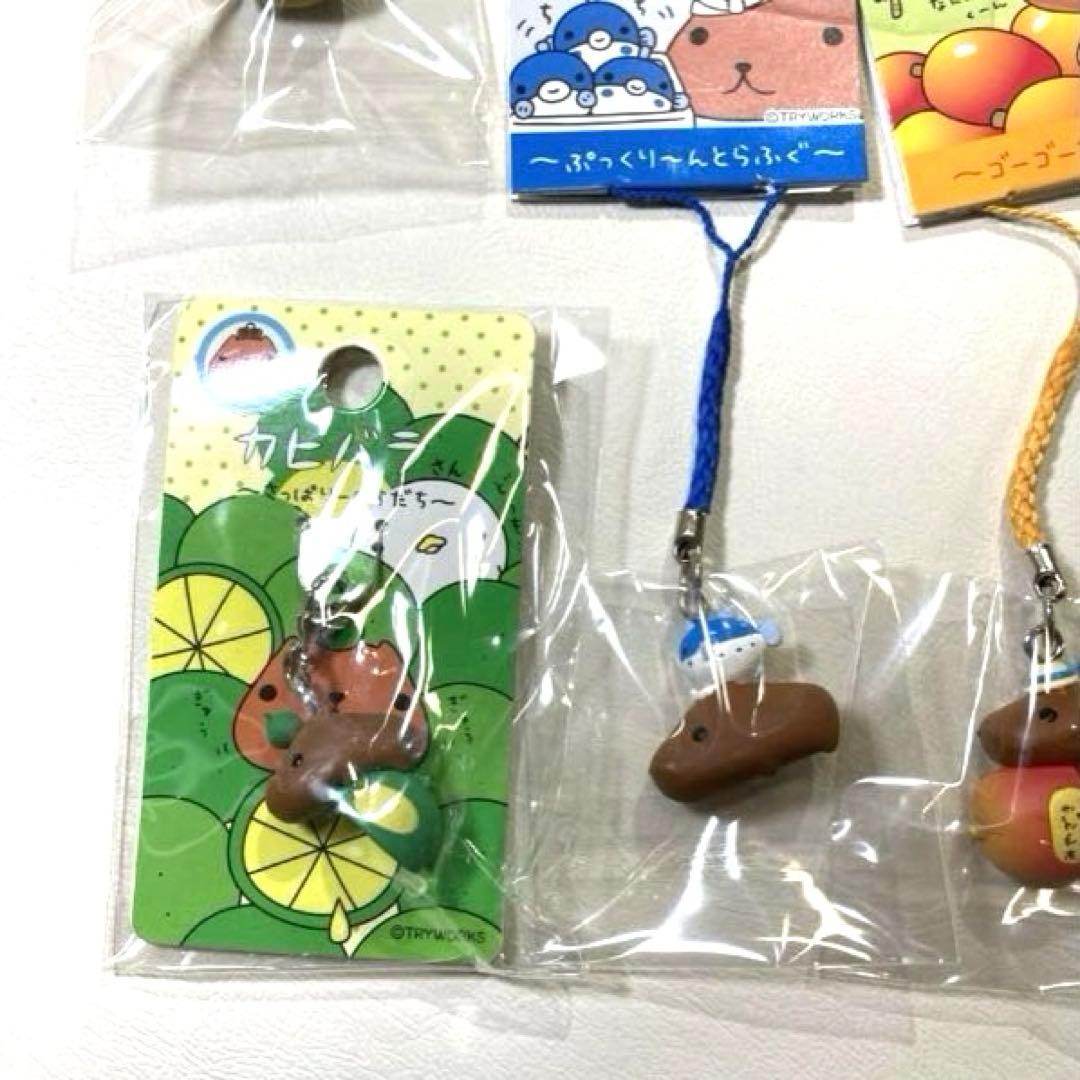 ご当地カピバラさんストラップ21点＆ファスナーマスコット1点