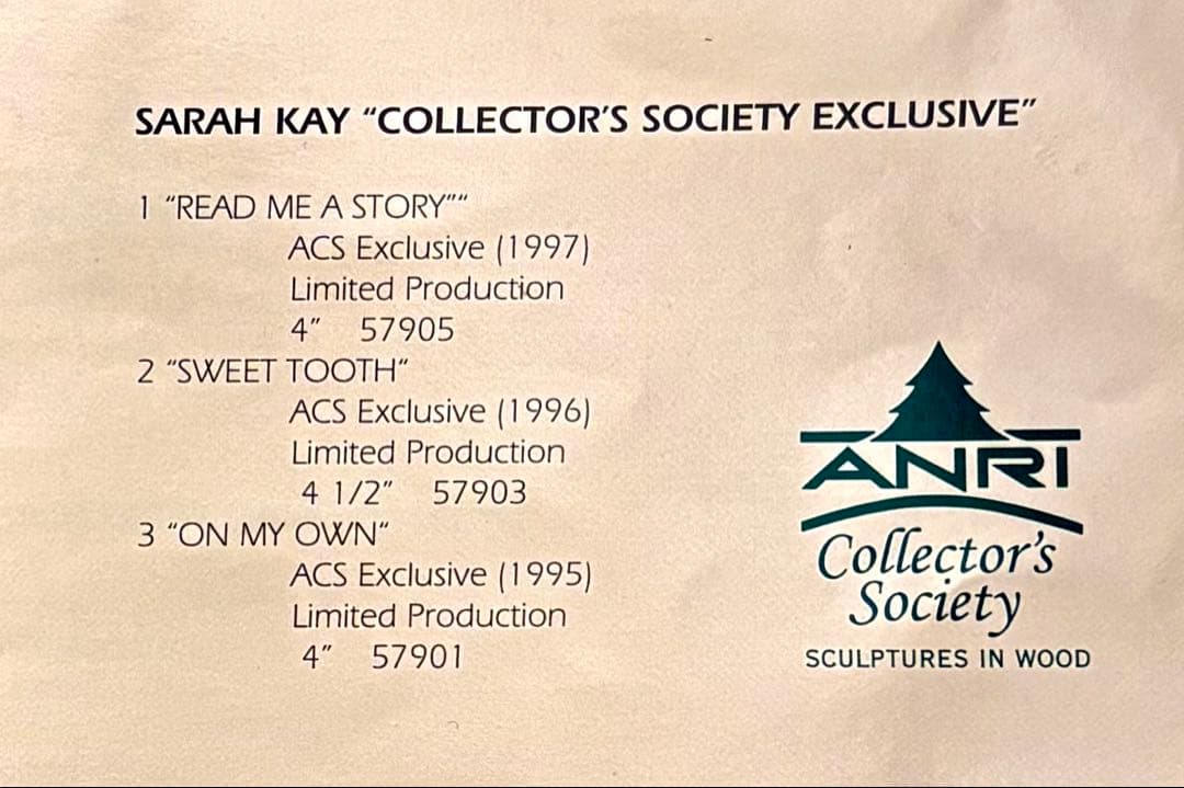 アンリ人形　ANRI サラ・ケイ　11㎝　　　【Read Me A Story】