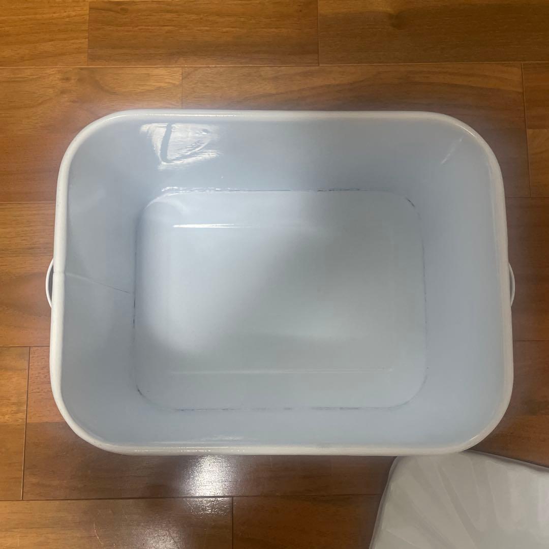 ブレッド缶 ホーロー キャニスター ホーロー缶 CAKES 白 ホワイト