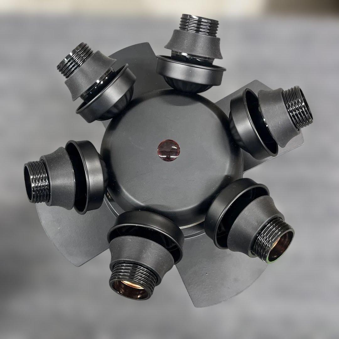 シーリングファン フィラメントLED 6灯 ゴールド JE-CF048-BK