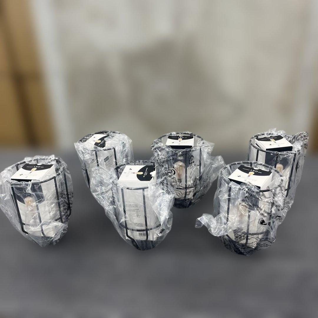 シーリングファン フィラメントLED 6灯 ゴールド JE-CF048-BK