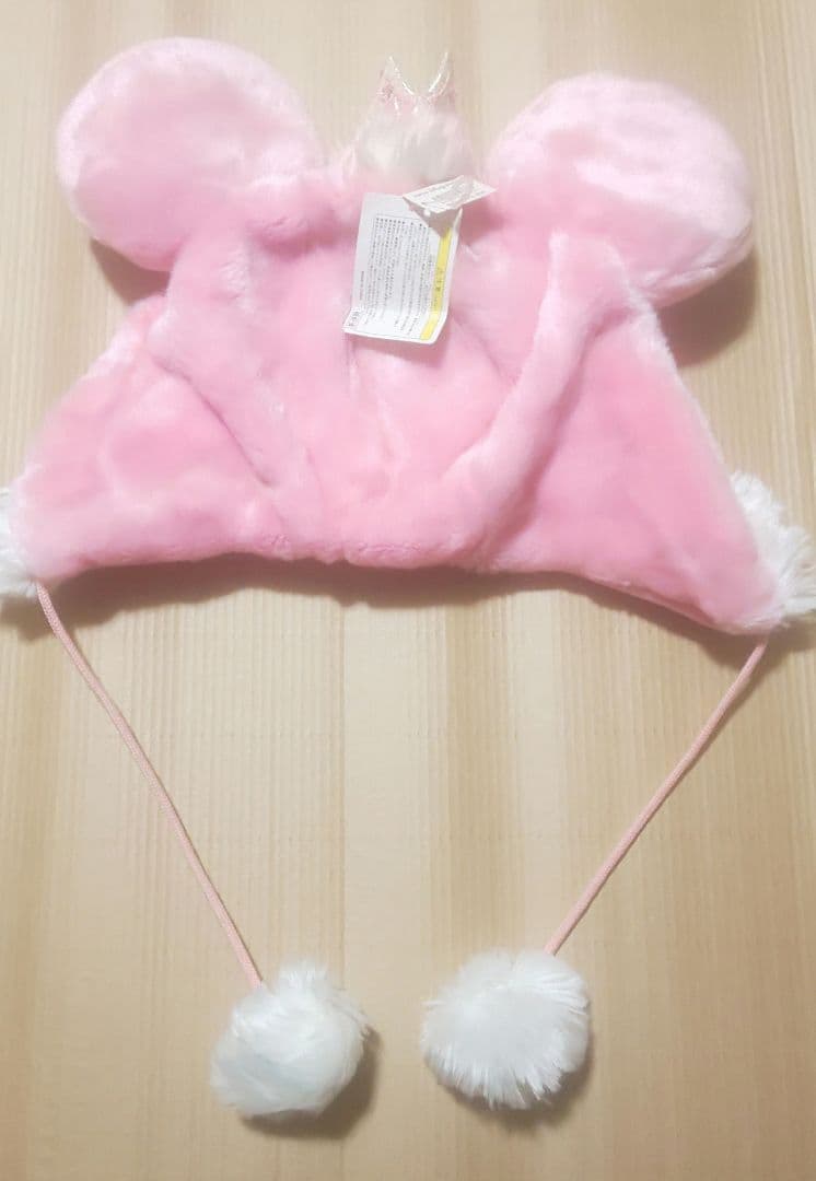 【新品タグ】ミニー ピンクファー ファンキャップ レア ディズニー Disney