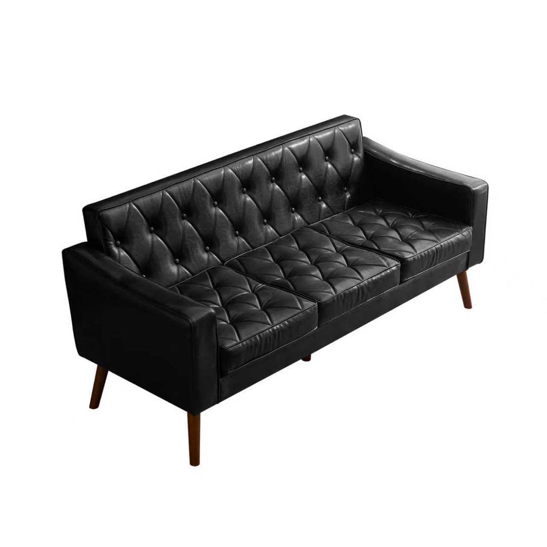 【新品】オットマン付き3人掛けソファ ロボット掃除機通れる 東京発