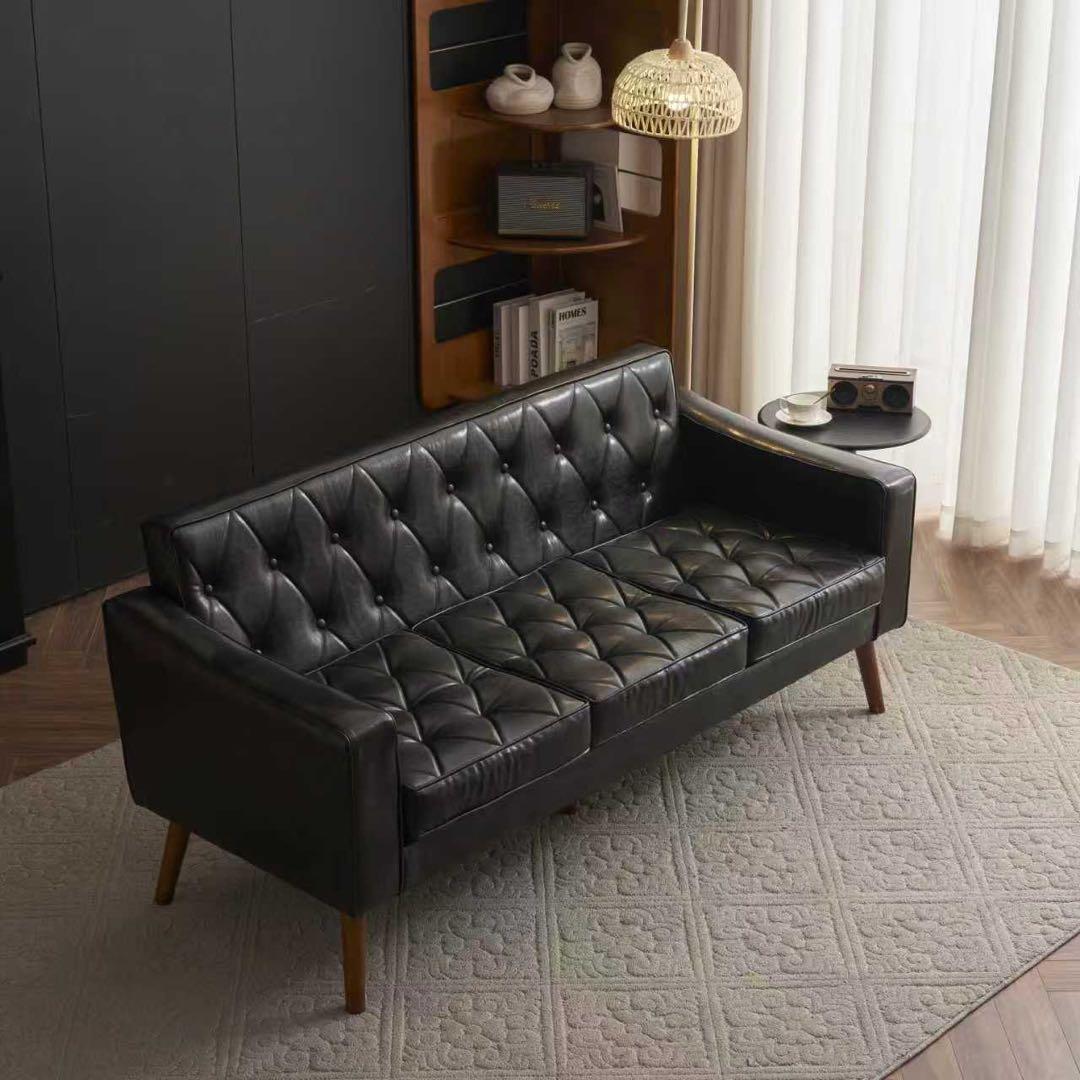 【新品】オットマン付き3人掛けソファ ロボット掃除機通れる 東京発