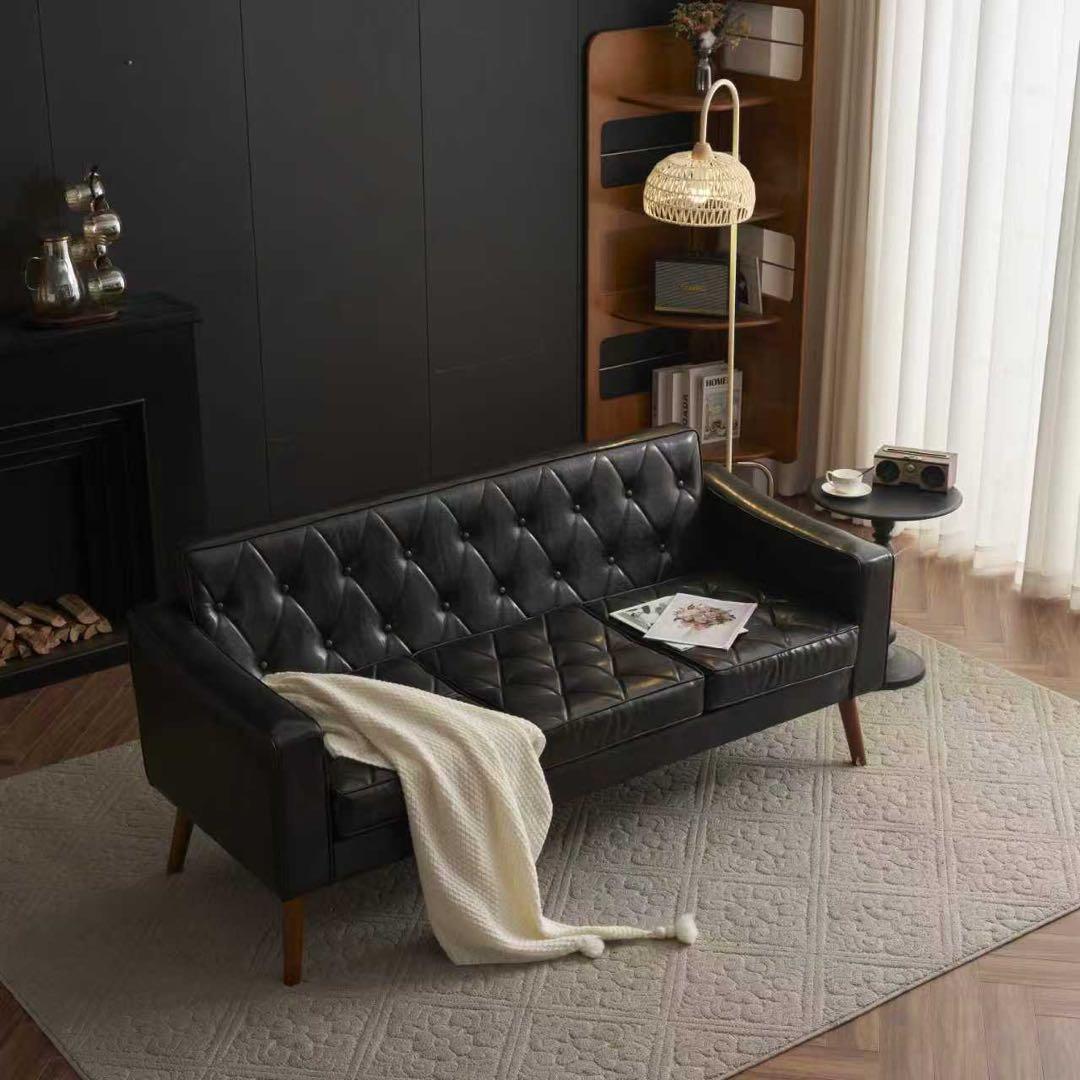 【新品】オットマン付き3人掛けソファ ロボット掃除機通れる 東京発