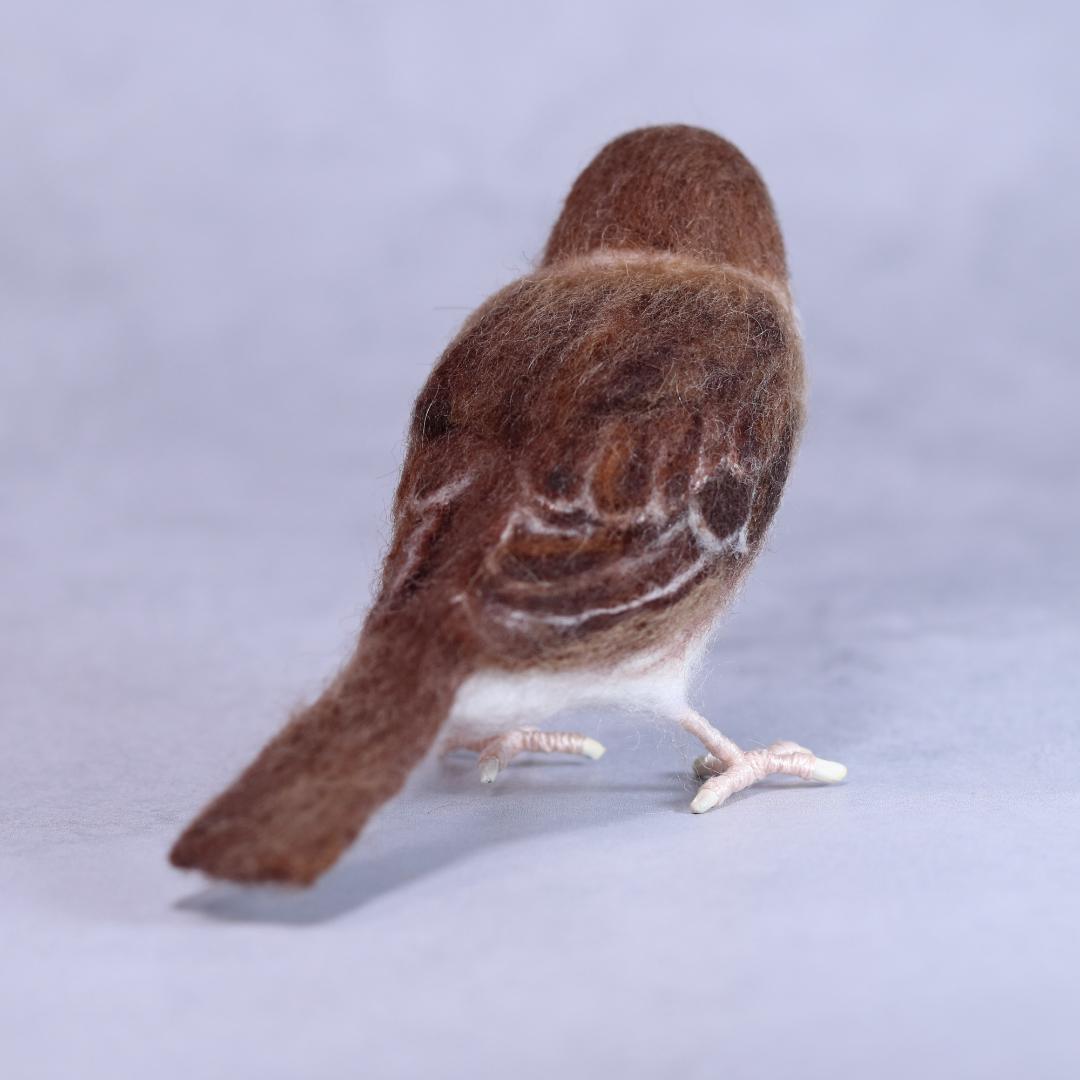 羊毛フェルト yuriさま スズメ2羽 ハンドメイド オーダー