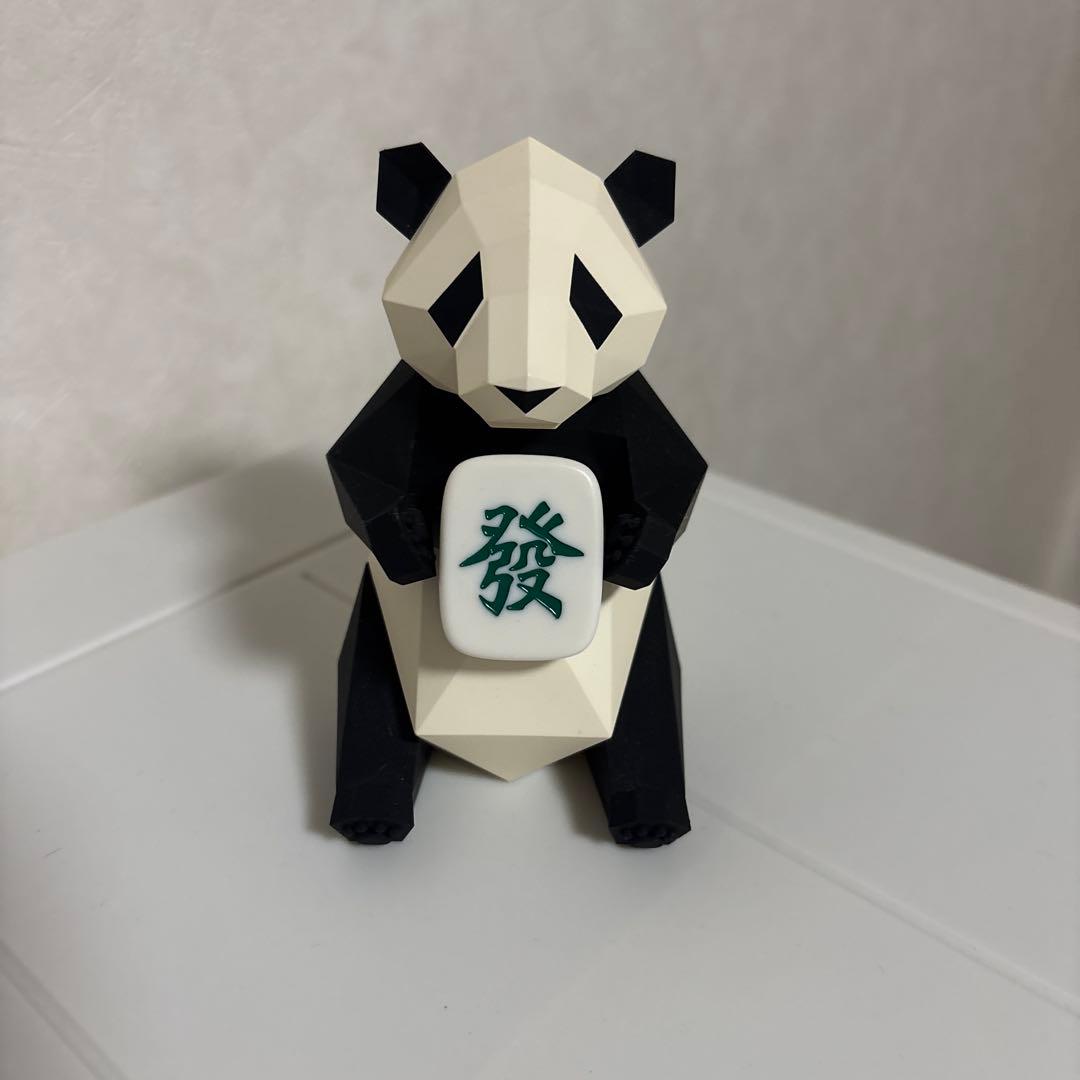 ポリゴンスタイル パンダフィギュア