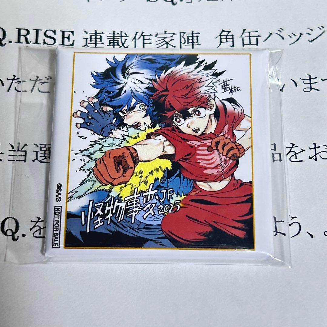ジャンプSQ RISE 定期購読者限定 角缶バッジ 当選品 プレゼント 懸賞