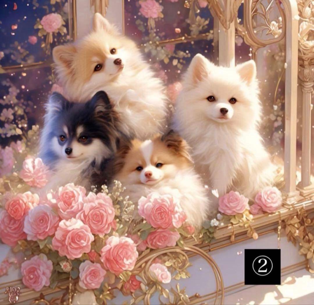 ハンドメイド　オーダーページ　パネル　トートバッグ　ポーチ　ポメラニアン