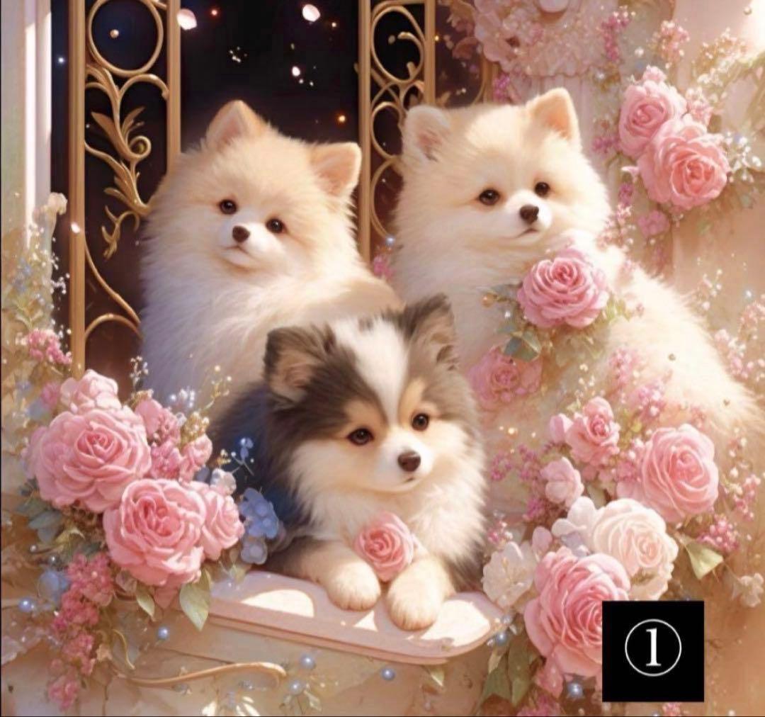 ハンドメイド　オーダーページ　パネル　トートバッグ　ポーチ　ポメラニアン