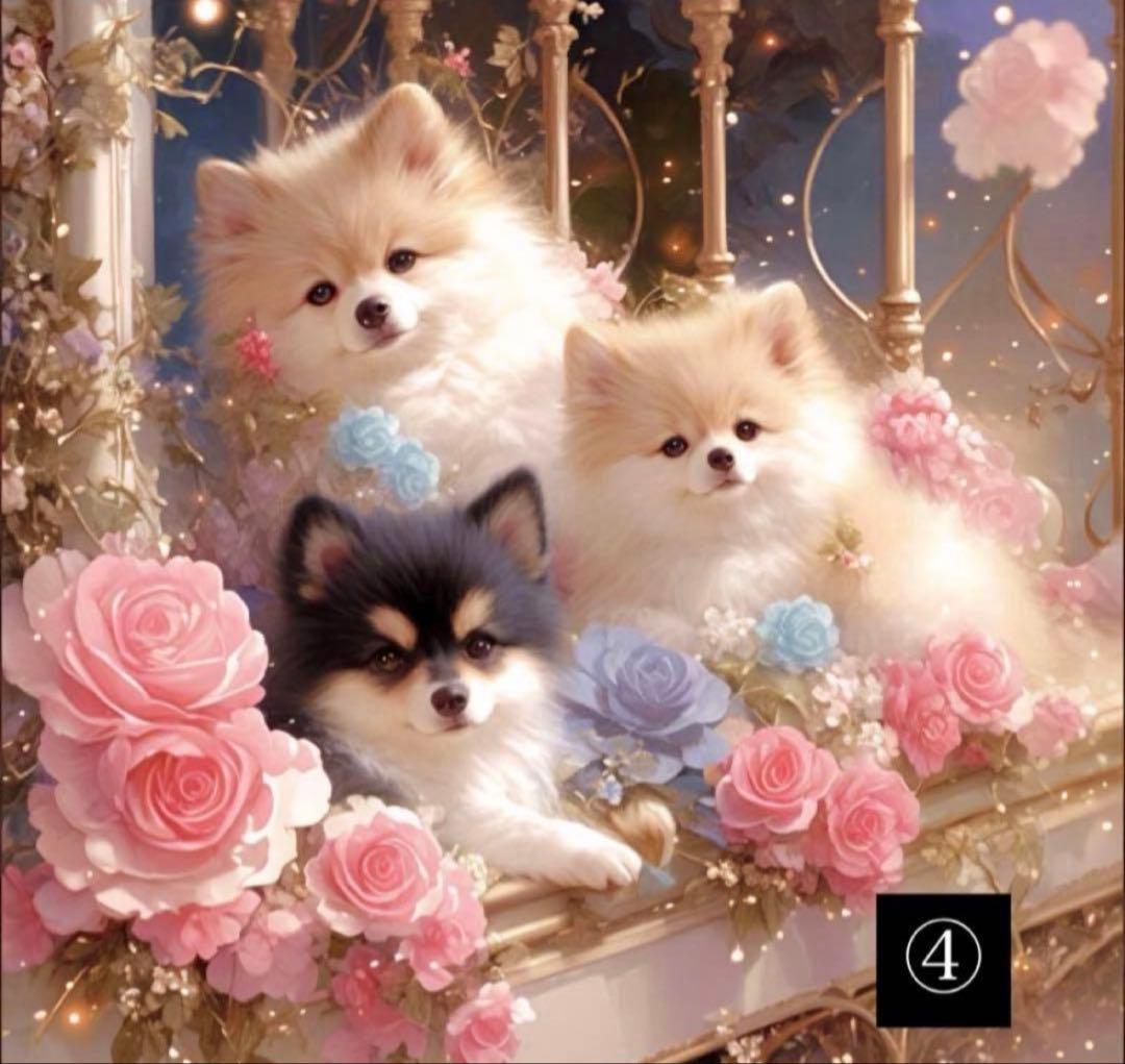 ハンドメイド　オーダーページ　パネル　トートバッグ　ポーチ　ポメラニアン