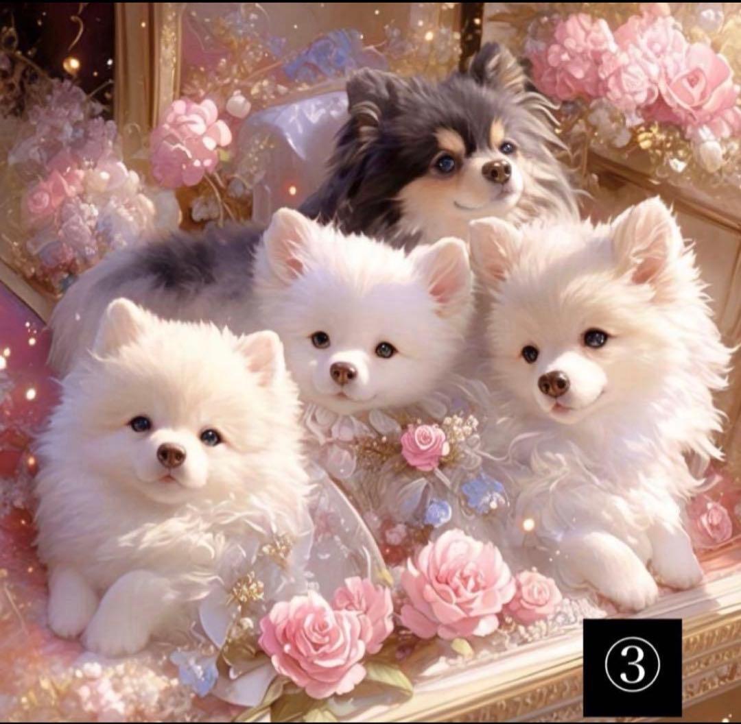 ハンドメイド　オーダーページ　パネル　トートバッグ　ポーチ　ポメラニアン