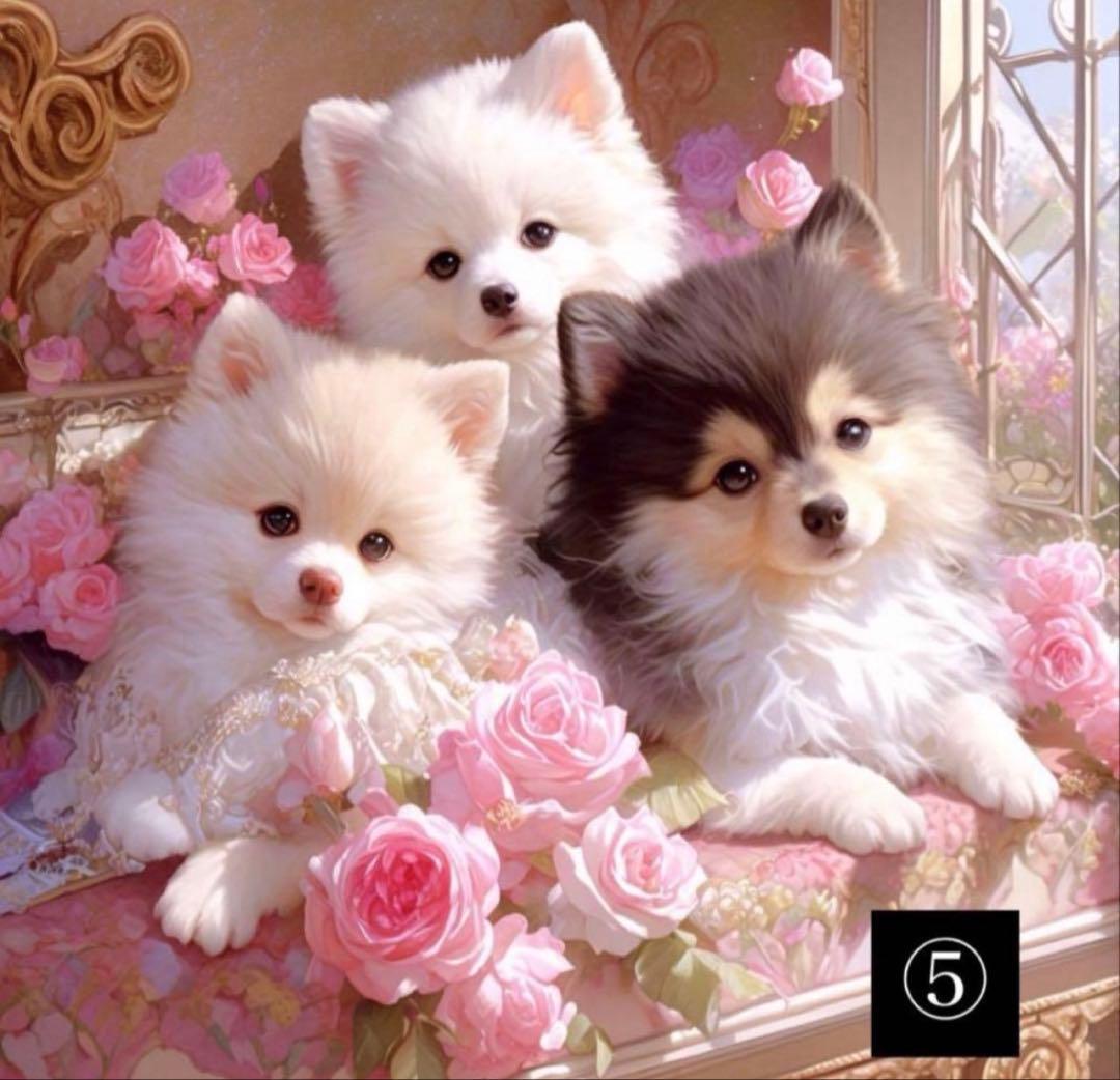 ハンドメイド　オーダーページ　パネル　トートバッグ　ポーチ　ポメラニアン