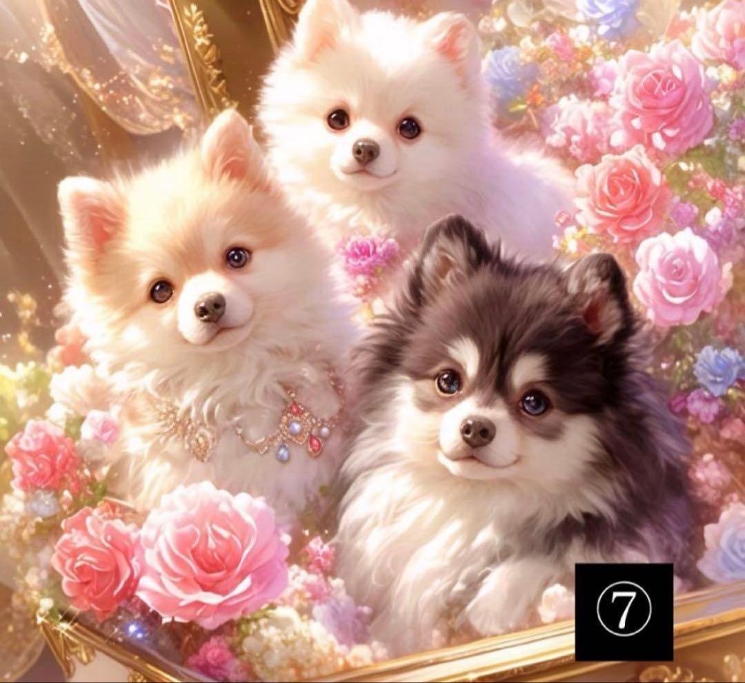 ハンドメイド　オーダーページ　パネル　トートバッグ　ポーチ　ポメラニアン