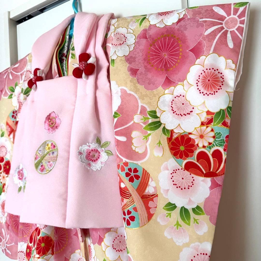 【京都花ひめブランド】七五三 被布着物セット 3歳 女の子