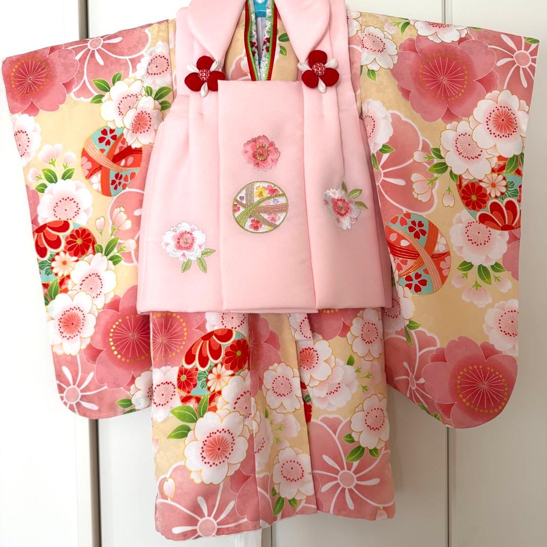【京都花ひめブランド】七五三 被布着物セット 3歳 女の子
